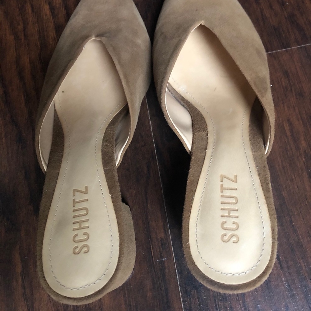 Schutz Dauani Mules in Brown Suede - Picture 7 of 8